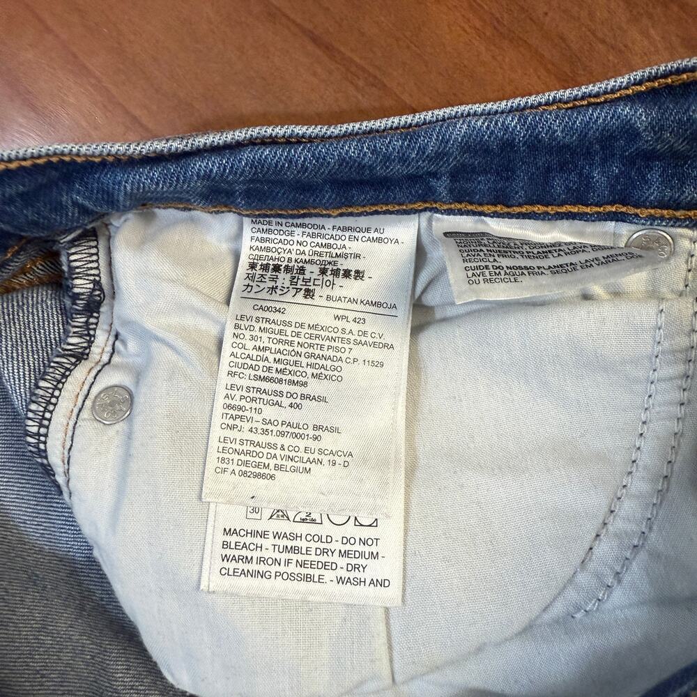 Levi's Wedgie Straight Jeans Women's 29 x 25.5 LVC Premium Stretch Denim E4-17 - Picture 5 of 8